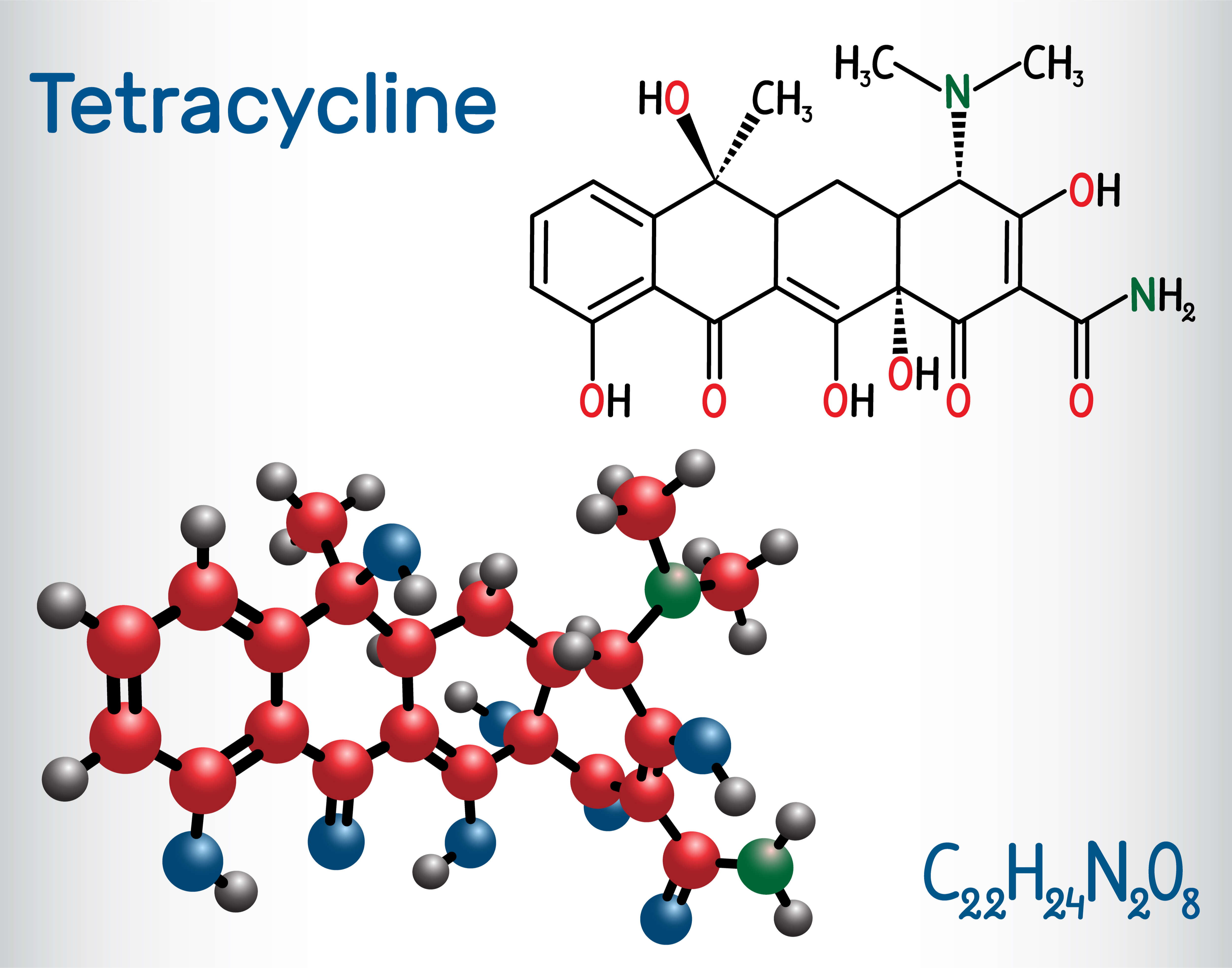 テトラサイクリン分子構造