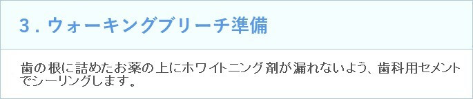 3.ウォーキングブリーチ準備